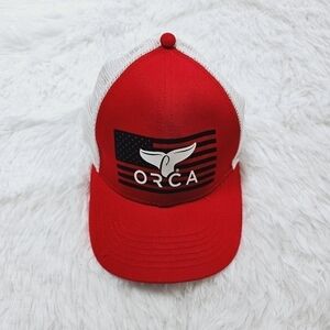Orca mesh net snapback trucker hat